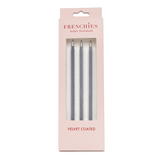 Frenchies Grey Velvet Hairsticks - Frenchies