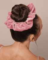 Large Velvet Pink Scrunchie - Frenchies