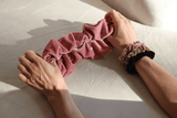 Large Velvet Pink Scrunchie - Frenchies