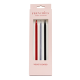 Frenchies Trio Color Velvet Hairsticks Set