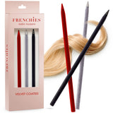 Frenchies Trio Color Velvet Hairsticks Set