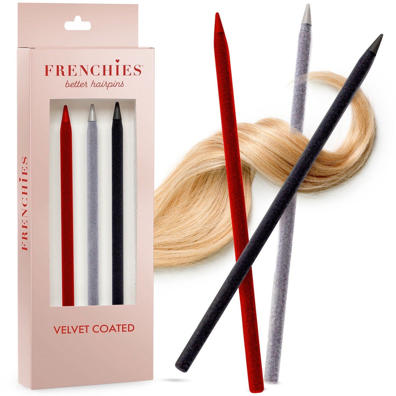 Frenchies Trio Color Velvet Hairsticks Set - Frenchies