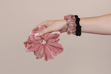Large Velvet Pink Scrunchie - Frenchies