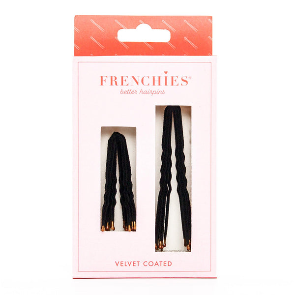 Frenchies Black Velvet Hairpins - Frenchies